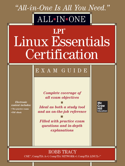 Title details for LPI Linux Essentials Certification All-in-One Exam Guide by Robb H. Tracy - Available